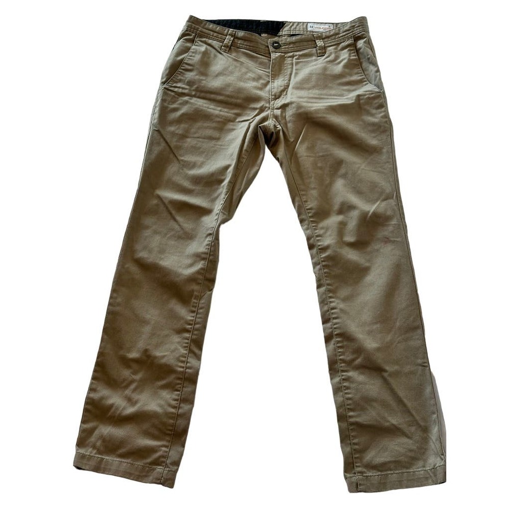Volcom Men's Frickin Slim Stretch Khaki Pants Clothing Apparel